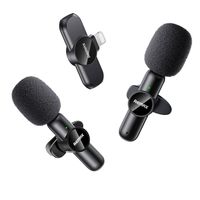 Remax K10 Ryusic Series Lighting One-to-Two Live-Stream Wireless Microphone